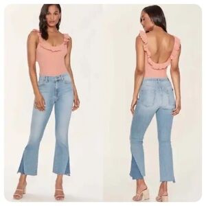 7 for all man kind high waist slim kick jeans
women's 32 new with tags
